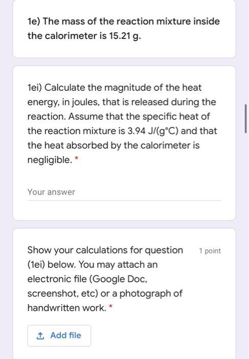 Solved A student performs an experiment to determine the | Chegg.com