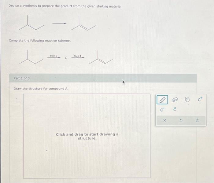 Solved Devise A Synthesis To Prepare The Product From The | Chegg.com