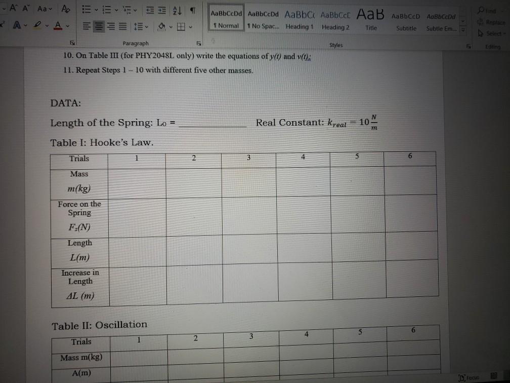 Solved please help filling the table. Down below are two | Chegg.com