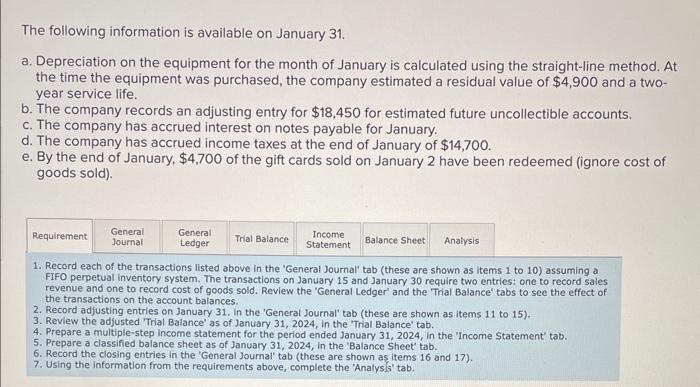 Solved On January 1 2024 The General Ledger Of ACME Chegg Com   Image