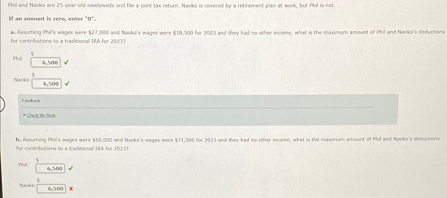 Solved Phil and Naoko are 25 -year-old newlyweds and file a | Chegg.com