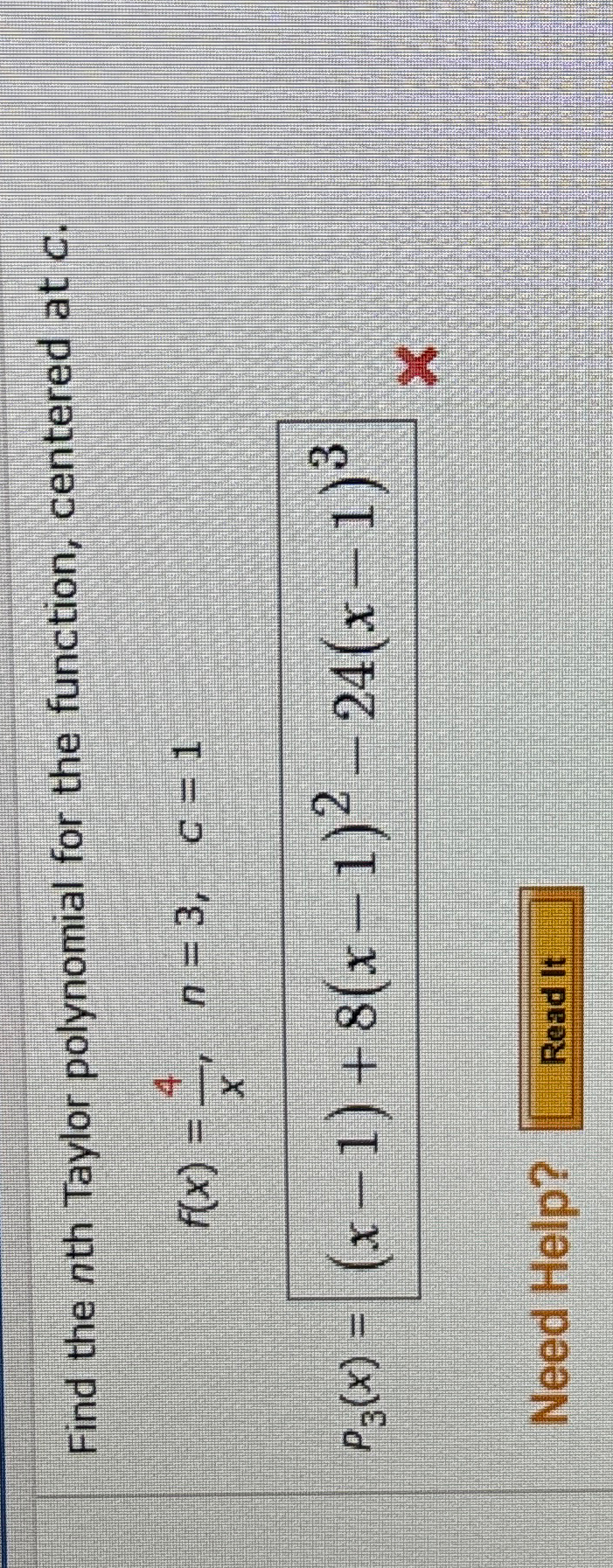 Solved Find The Nth Taylor Polynomial For The Function, | Chegg.com