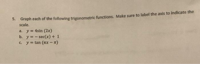Solved 4. Use the unit circle to fill in the following | Chegg.com