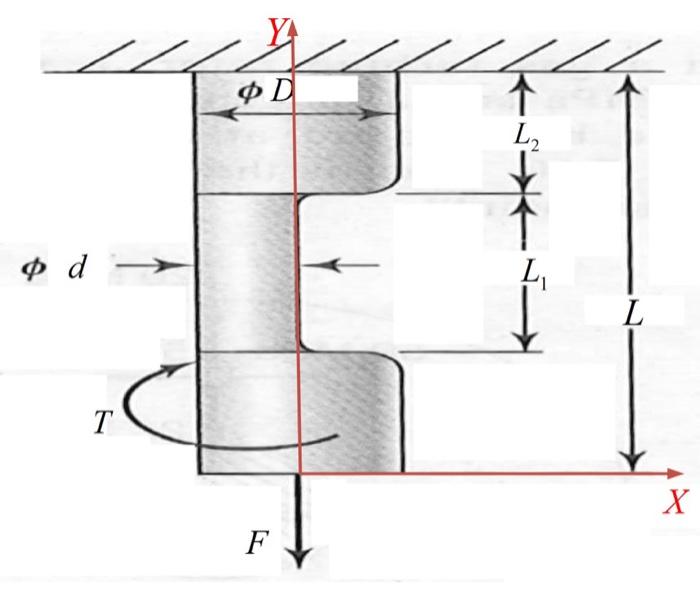 Solved The steel member shown in the figure below has a | Chegg.com