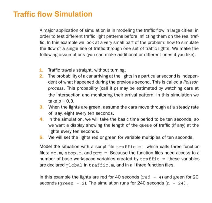 Solved A major application of simulation is in modeling the | Chegg.com