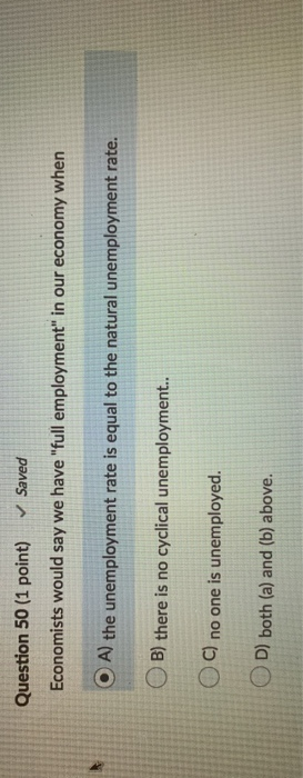Solved Question 41 (1 point) Saved Which of the following | Chegg.com