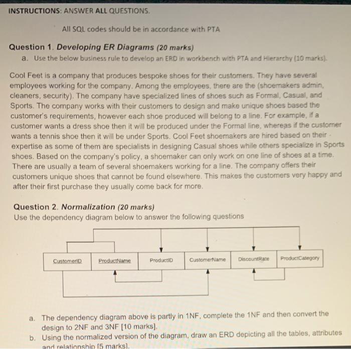 Solved INSTRUCTIONS: ANSWER ALL QUESTIONS. All SQL codes | Chegg.com
