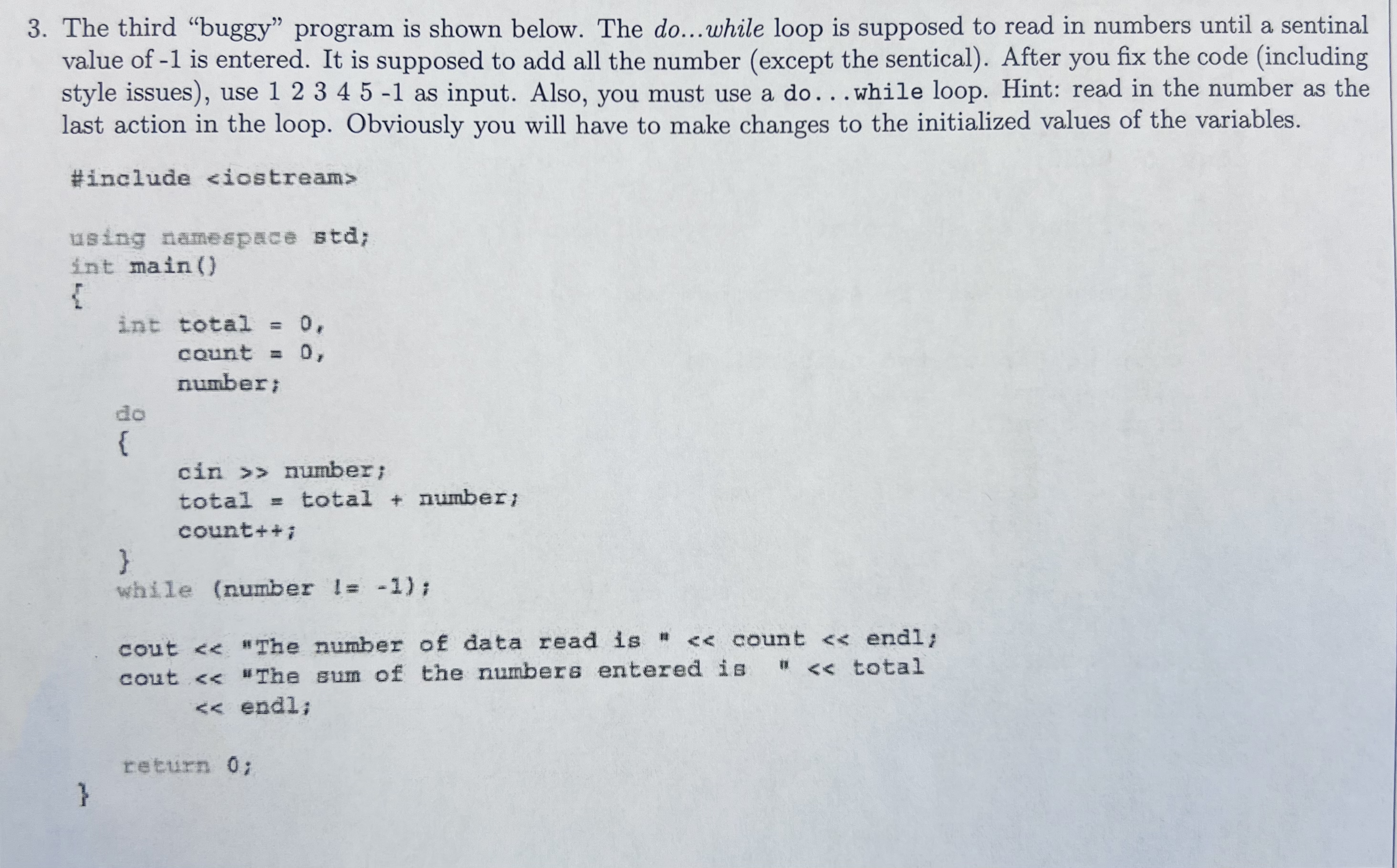 Solved Fix this C++ ﻿code to run in CodeBlocks. Thanks | Chegg.com