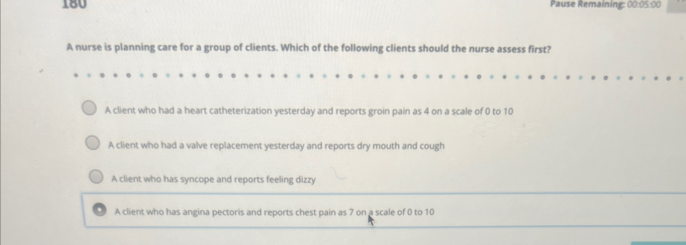 Solved Pause Remaining 000500A nurse is planning care for