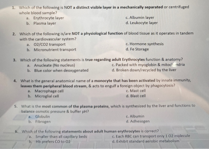 Solved 1. Which of the following is NOT a distinct visible | Chegg.com