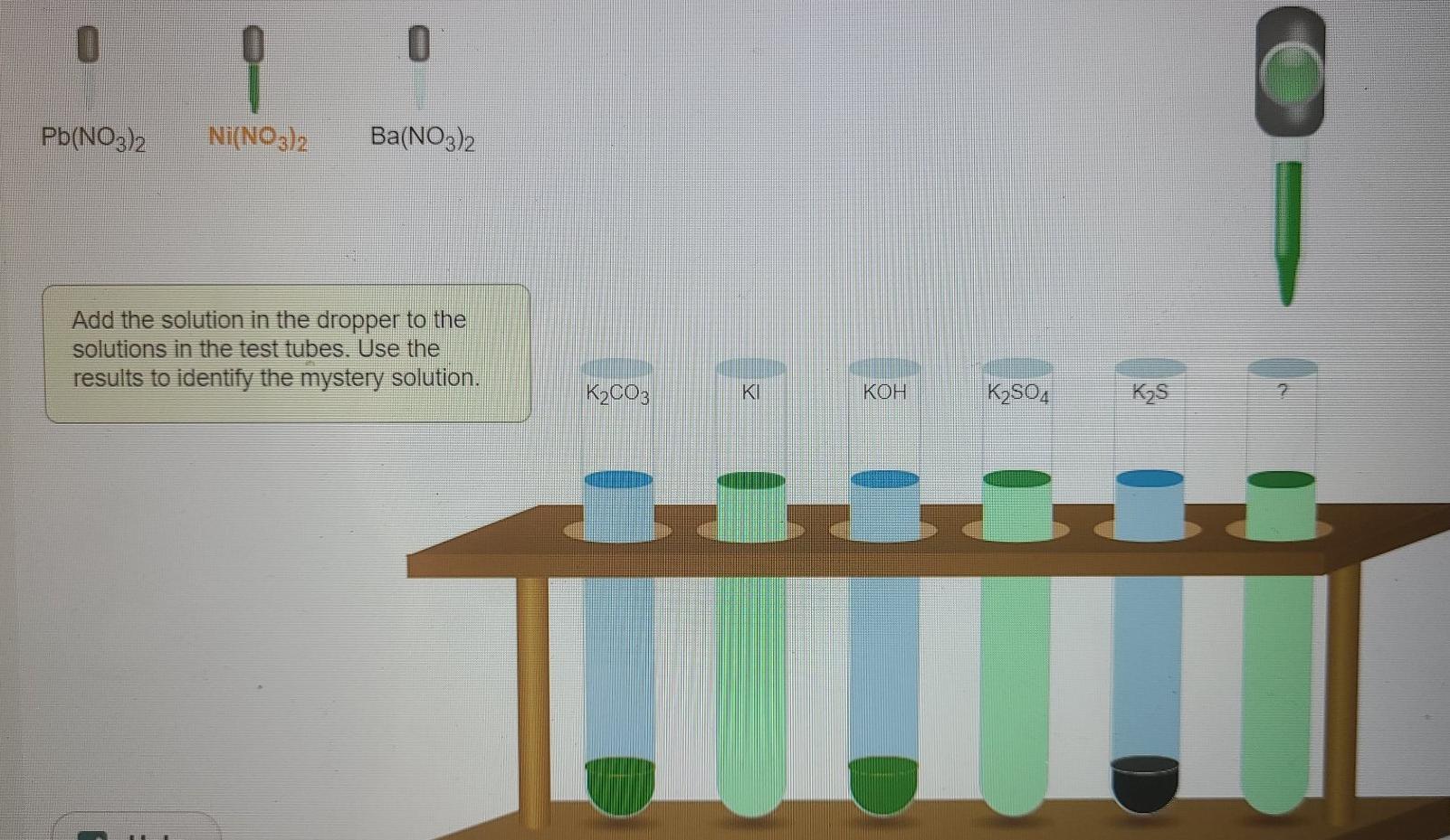 Solved Use the solubility interactive to determine whether a | Chegg.com