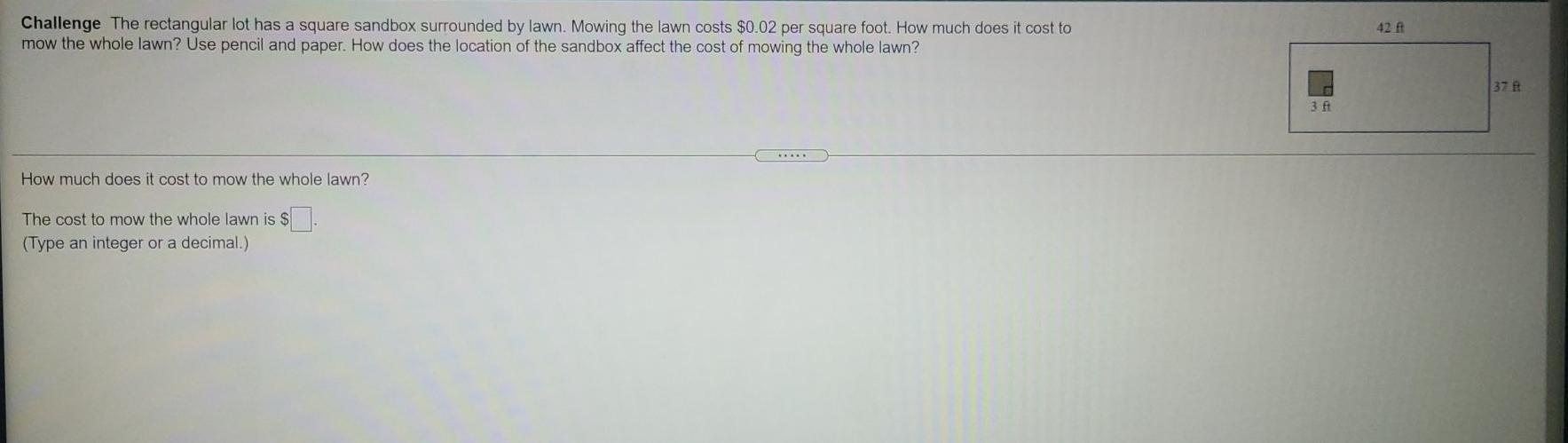 Lawn mowing cost per square online foot