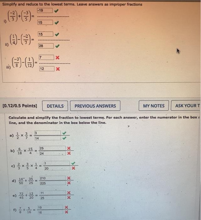 Solved Simplify and reduce to the lowest terms. Leave | Chegg.com
