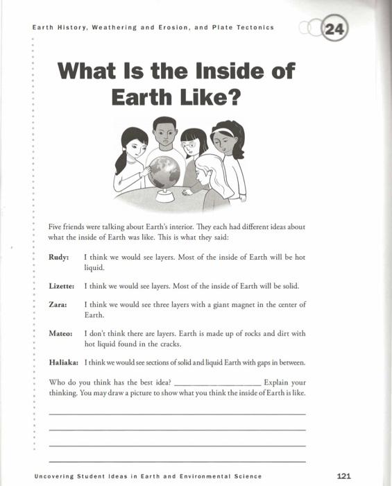 Solved Earth History, Weathering and Erosion, and Plate | Chegg.com