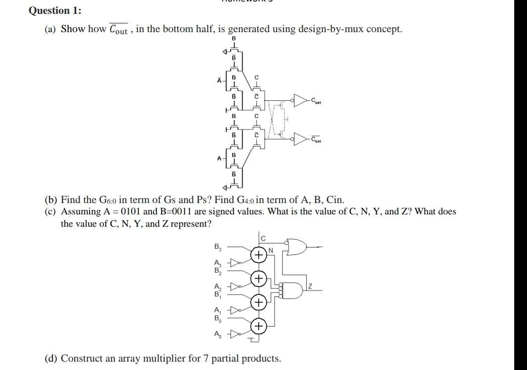 Question 1 A Show How Cout In The Bottom Half Chegg Com