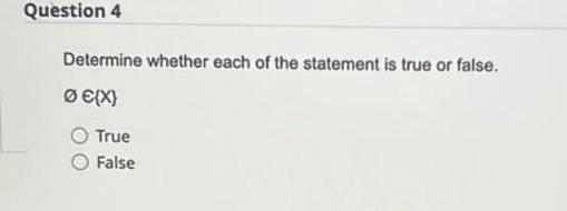 Solved Determine whether each of the statement is true or | Chegg.com