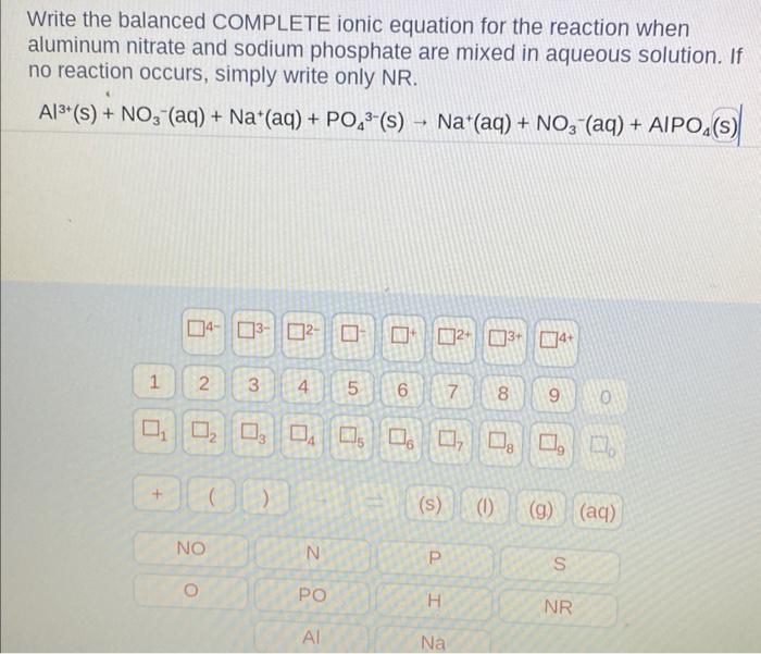 Lead Ii Nitrate And Sodium Phosphate Net Ionic Equation