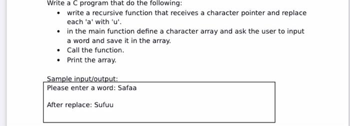 Solved Write a C program that do the following: • Define a | Chegg.com