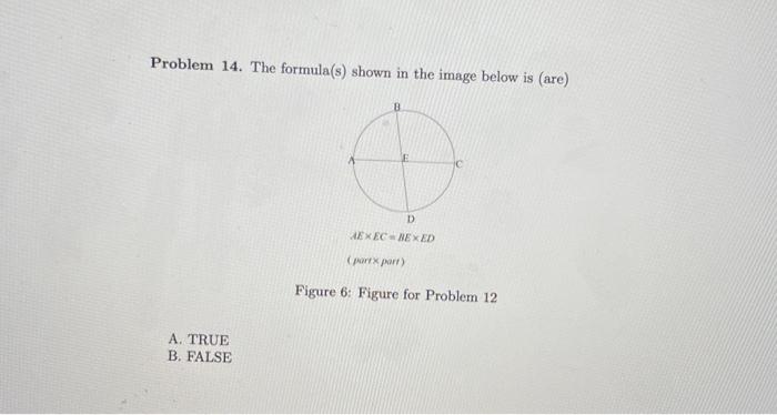 Solved Problem 14. The formula(s) shown in the image below | Chegg.com