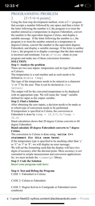 Solved 12:33 4 PROGRAMMING PROBLEM 2 [3+5+6+6 points] Using | Chegg.com
