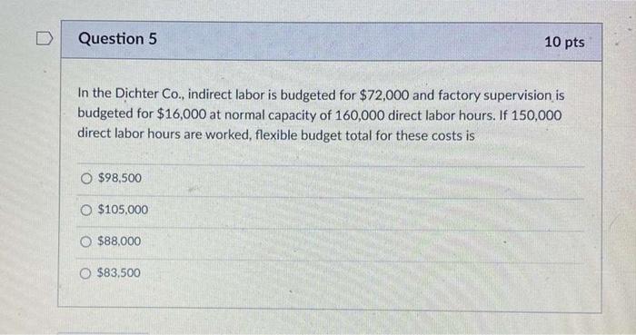 Solved D Question 10 10 pts Management by exception e means | Chegg.com