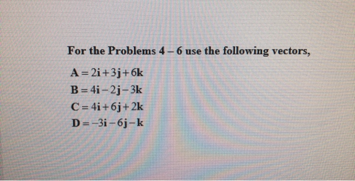 vector cross product problems