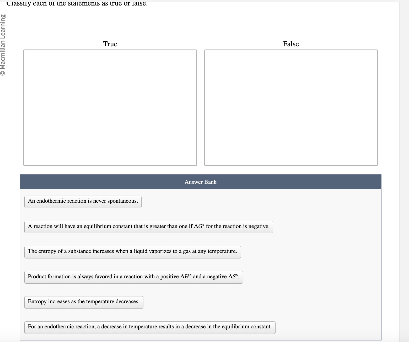 Solved ] ﻿Lrassiry eacn or the statements as true or