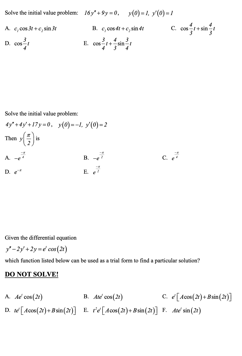 Solved Find the solution of the initial value problem | Chegg.com