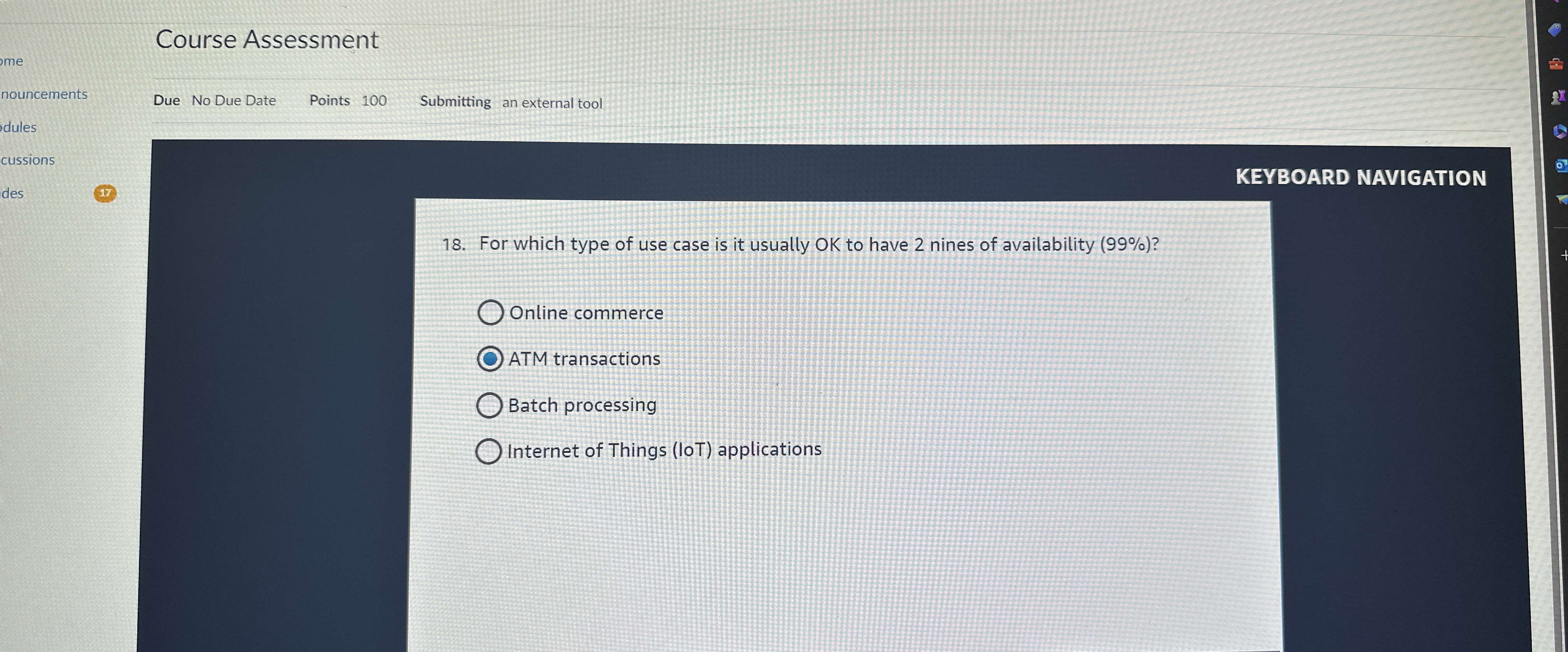 Solved Course AssessmentmeDue No Due Date Points 100 | Chegg.com