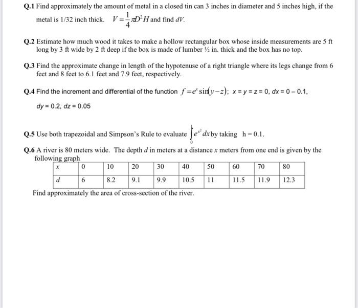 Solved Q.1 Find approximately the amount of metal in a Chegg