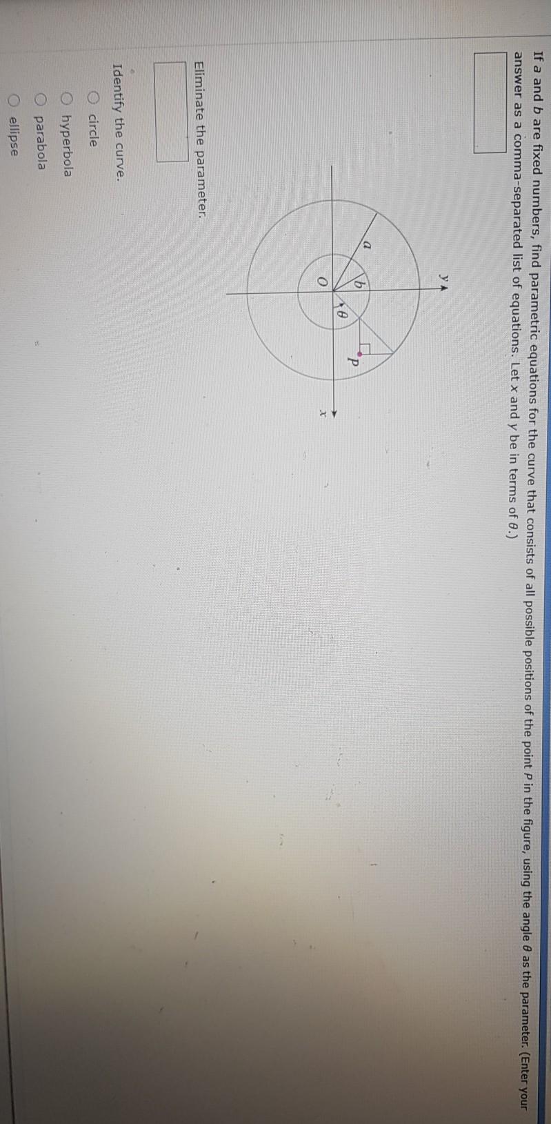 Solved If A And B Are Fixed Numbers, Find Parametric | Chegg.com