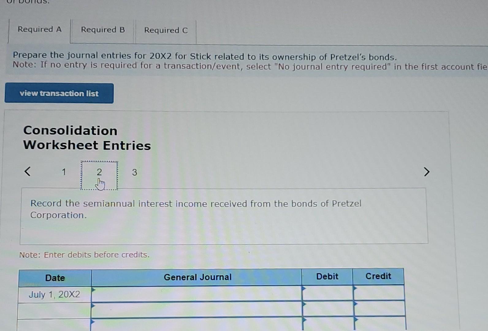 Solved Prepare The Worksheet Consolidation Entries Needed On | Chegg.com