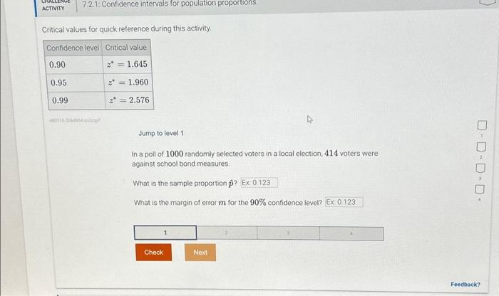 Solved CHALLENG 7.2.1: Confidence intervals for population | Chegg.com