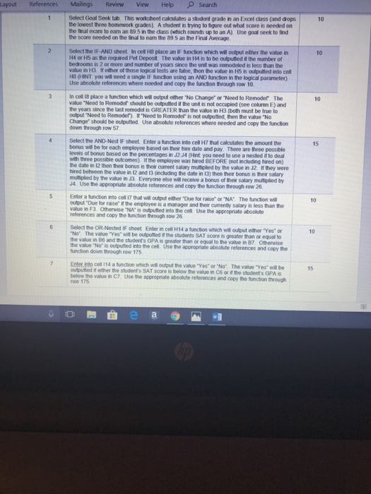 Layout References Mailings Review View Help Search Select Goal Seck This worksheet cakes a shaden grade in an Exceless and dr