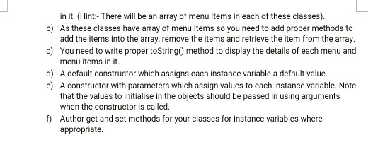 Solved Task: Your task will be to design and develop a | Chegg.com