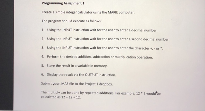 Solved Programming Assignment 1: Create a simple integer | Chegg.com