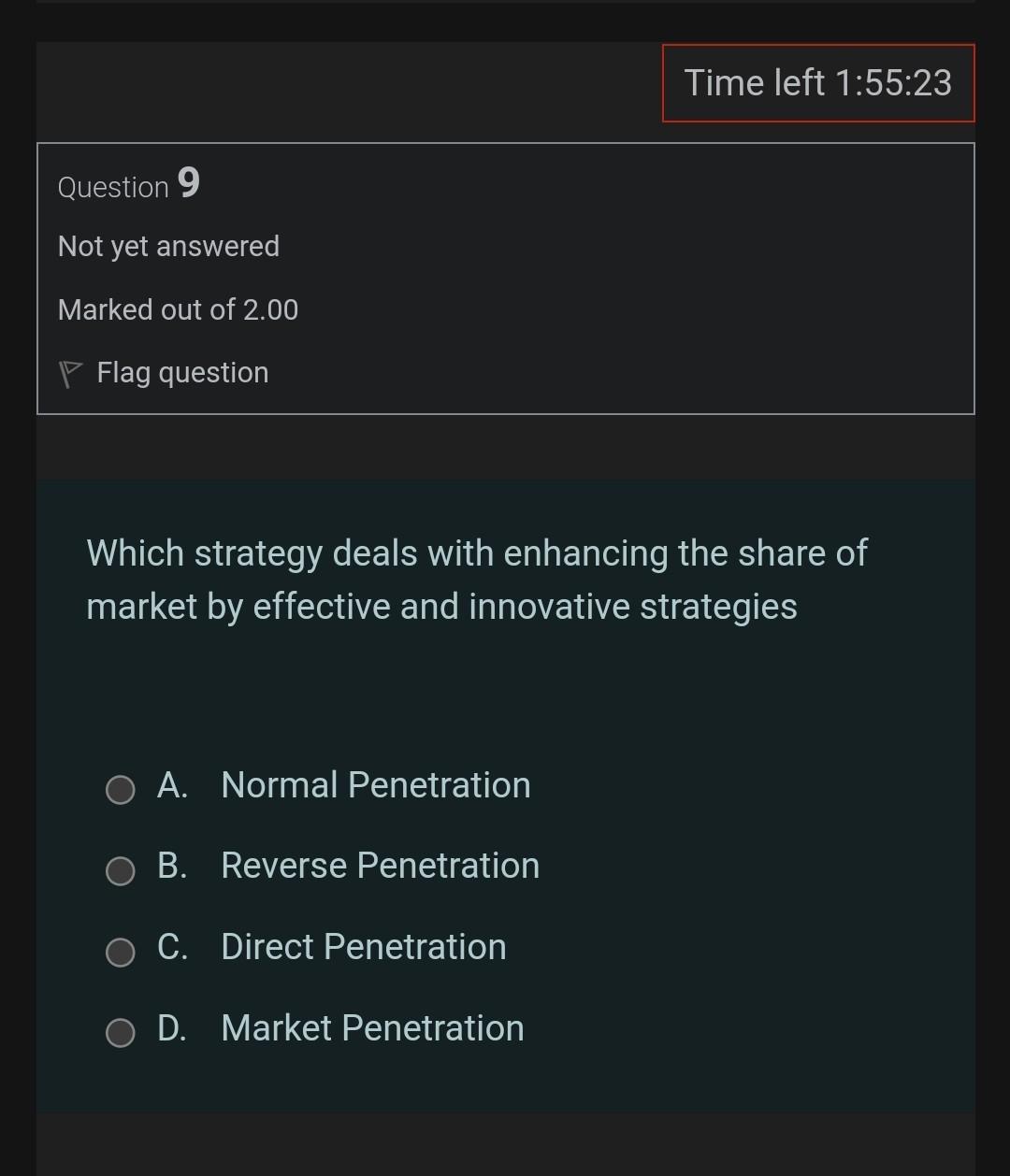 Solved Question 2 Not yet answered Marked out of 2.00 P Flag | Chegg.com
