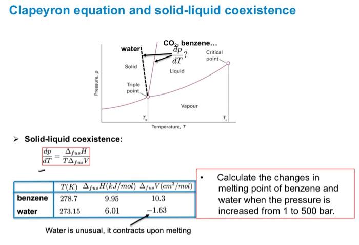 Solved How Do I Answer This The Ans For Benzene Is 14 5 K Chegg Com   Image