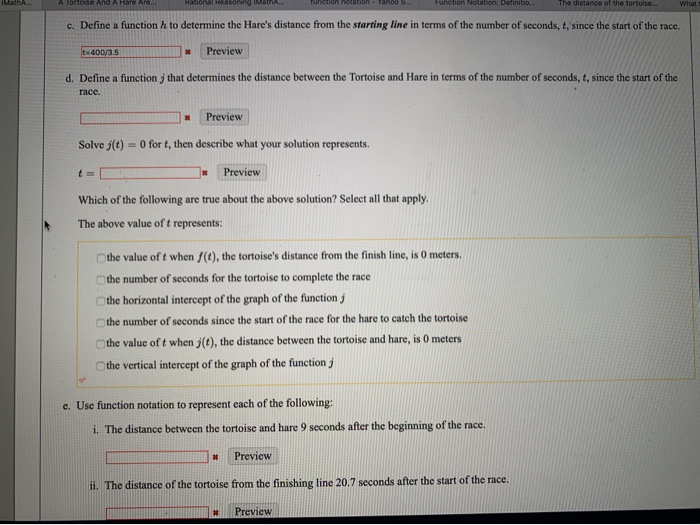 Solved A tortoise and hare are competing in a 400-meter | Chegg.com