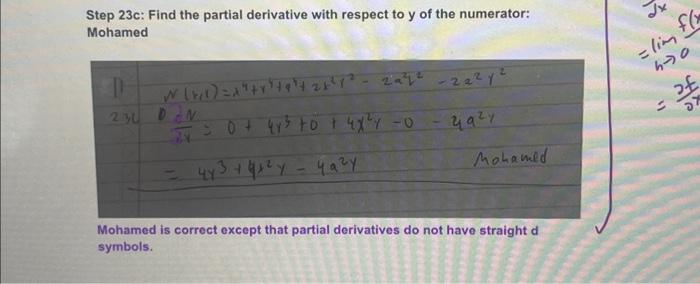 Solved Step 23g: Find the partial derivative with respect to | Chegg.com