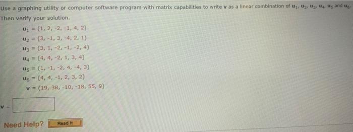 Solved Use a graphing utility or computer software program | Chegg.com