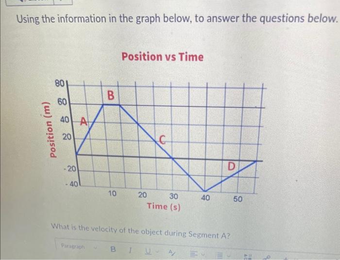 Solved Using the information in the graph below, to answer | Chegg.com