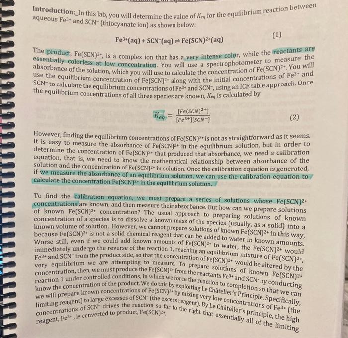 In order to prepare a calibration curve in which the