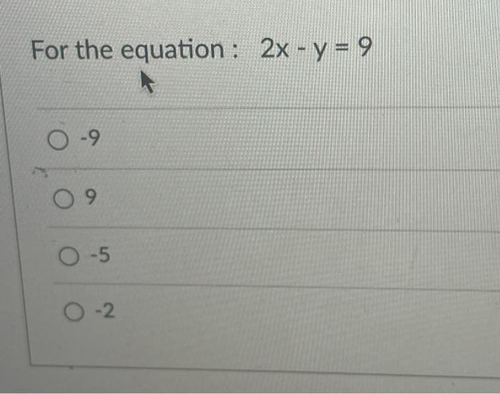 the equation 5 x 2x 2 6x 9 has