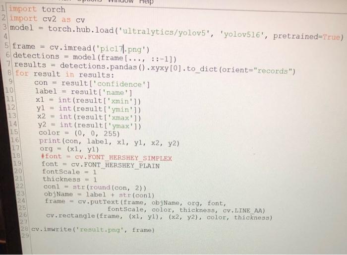 Solved please go line by line and explain what each line of | Chegg.com