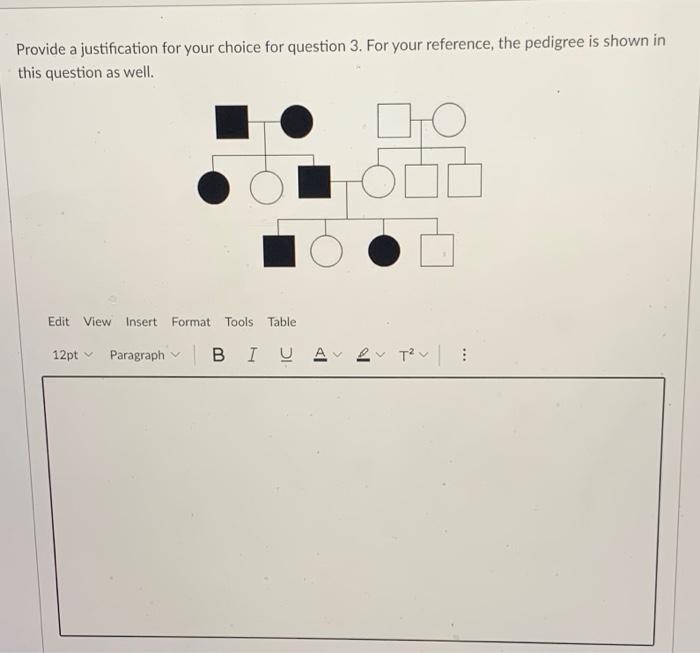 Solved Examine the following pedigree: What is the mode of | Chegg.com