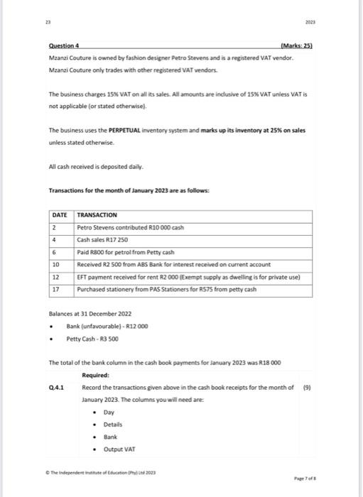 Question 4 | Chegg.com