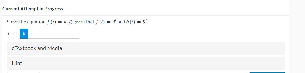 Solved Current Attempt in ProgressSolve the equation | Chegg.com