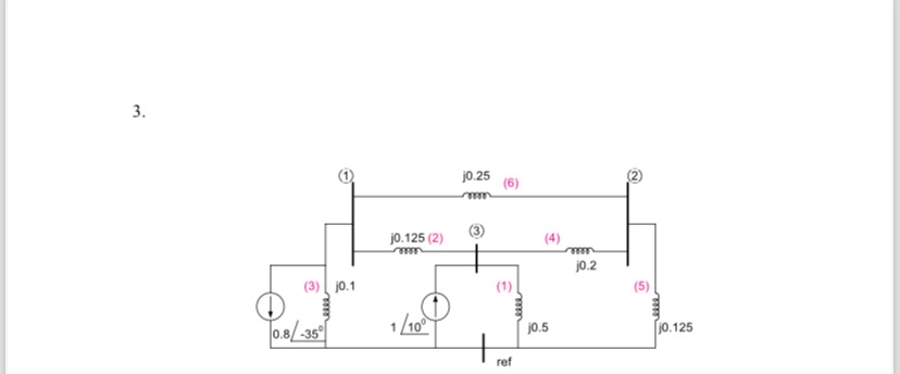 Solved Adding the busbar impedance matrix one by one | Chegg.com