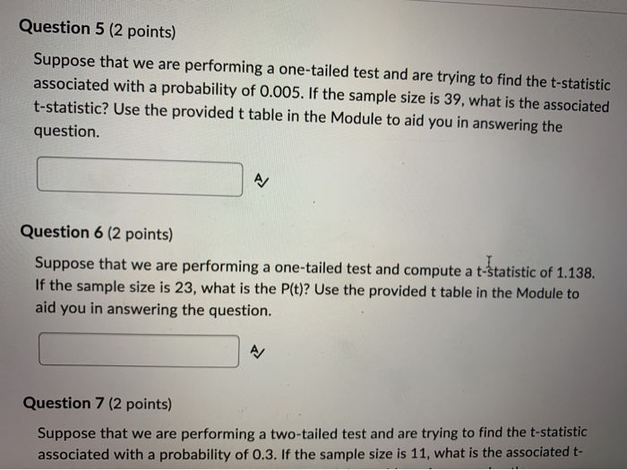 Solved Question 5 (2 points) Suppose that we are performing | Chegg.com